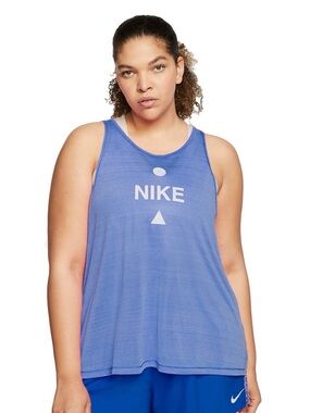 Nike Women's Plus Icon Clash Graphic Running Tank